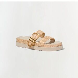 Simkhai Aida Raffia Buckle Sandal